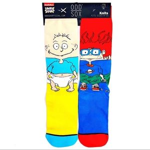 Odd Sox Rugrats Crew Socks Mens Womens Tommy Chuckie Nickelodeon 90s Fun Gift